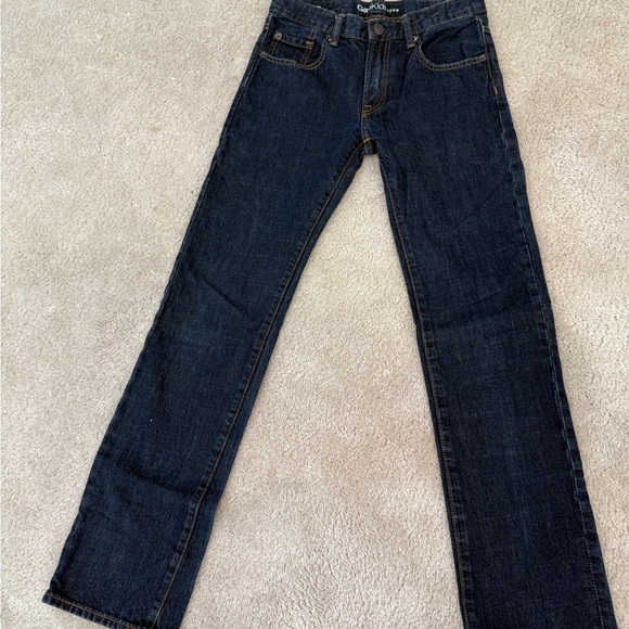 GAP Kids Deep Indigo Straight Jeans sz 16 Slim GUC - Picture 5 of 7